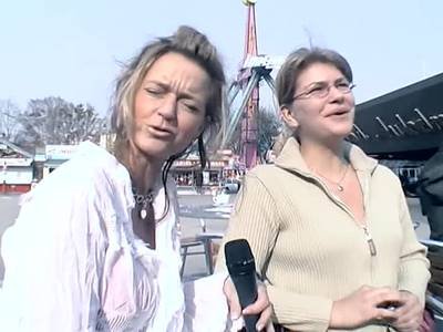 Spontan macht eine Deutsche beim Solocasting mit